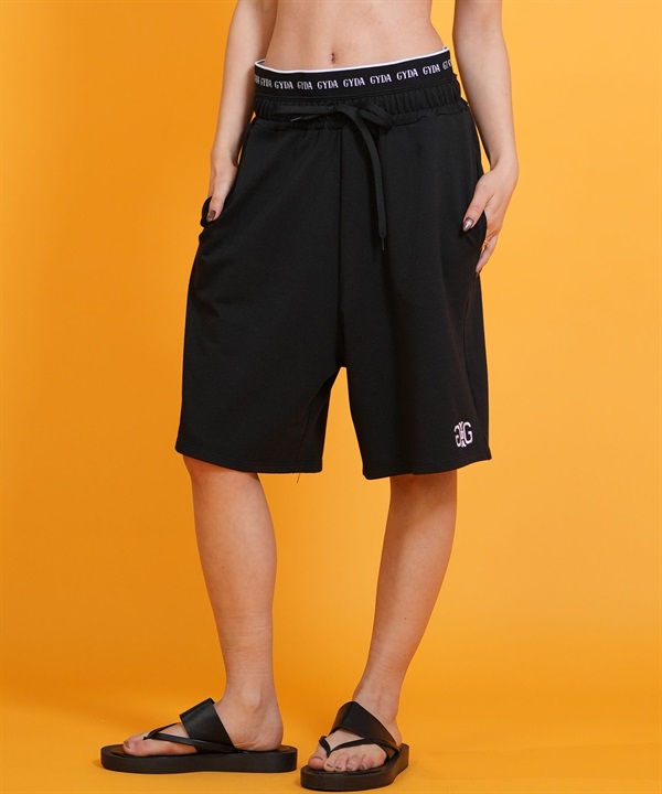 GYDA ジェイダ ハーフパンツ レディース 水陸両用 ロゴゴム スウェットハーフパンツ 414600 ムラサキスポーツ限定