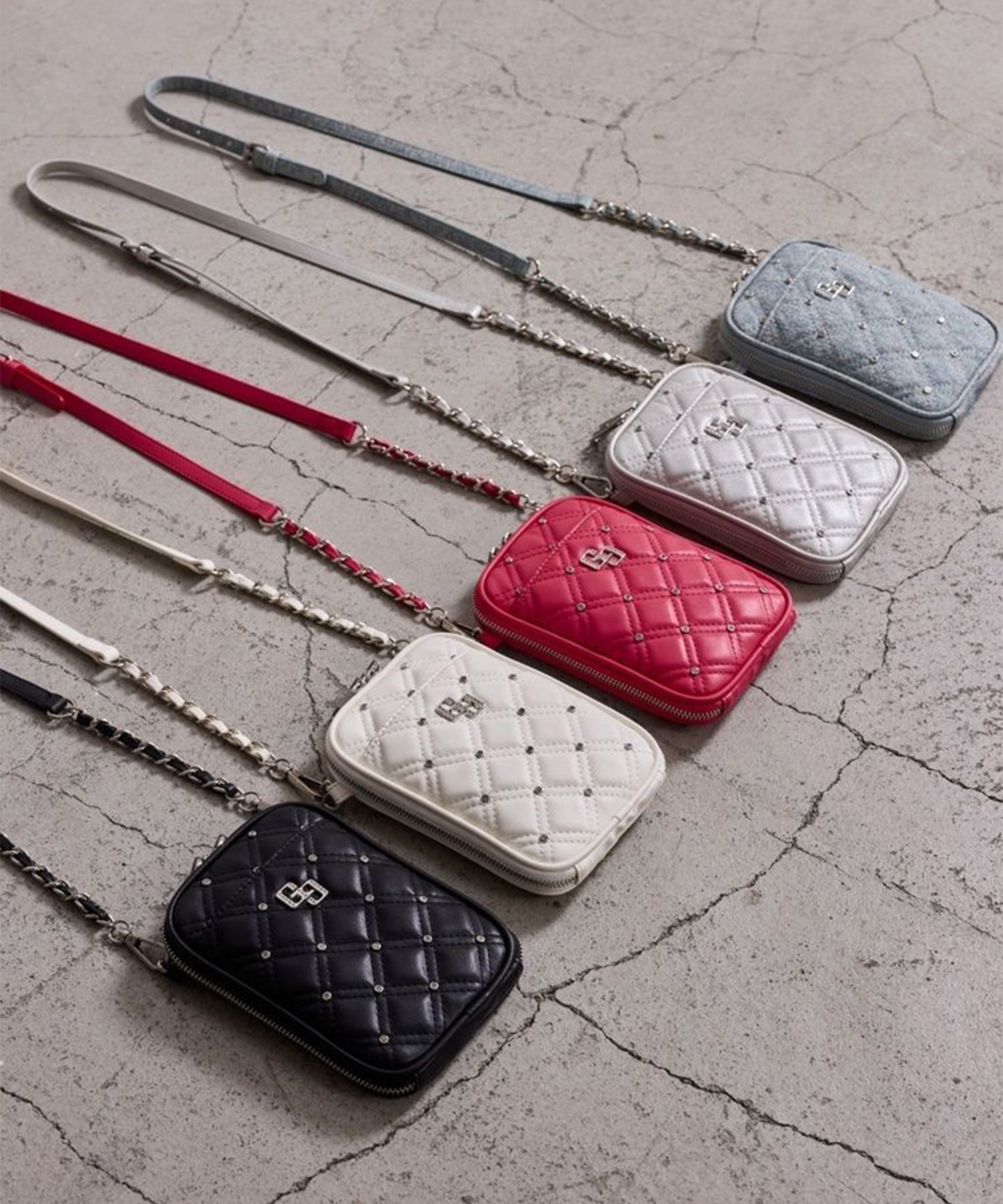 GYDA ジェイダ ショルダーバッグ レディース GG bijou quilting ミニ