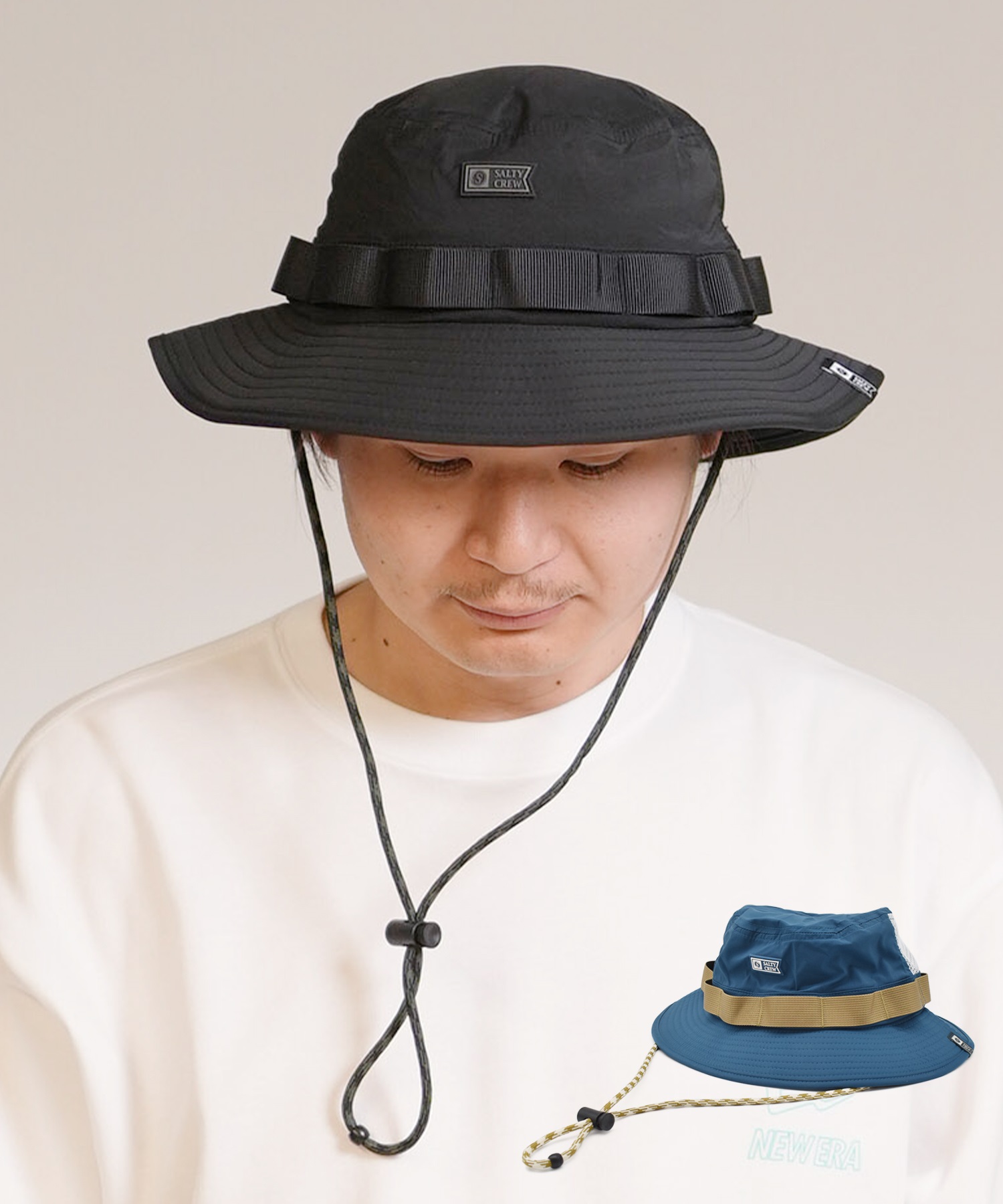 ハット ブローシャッター SALTY CREW ソルティークルー ハット サファリハット FRONTIER BOONIE