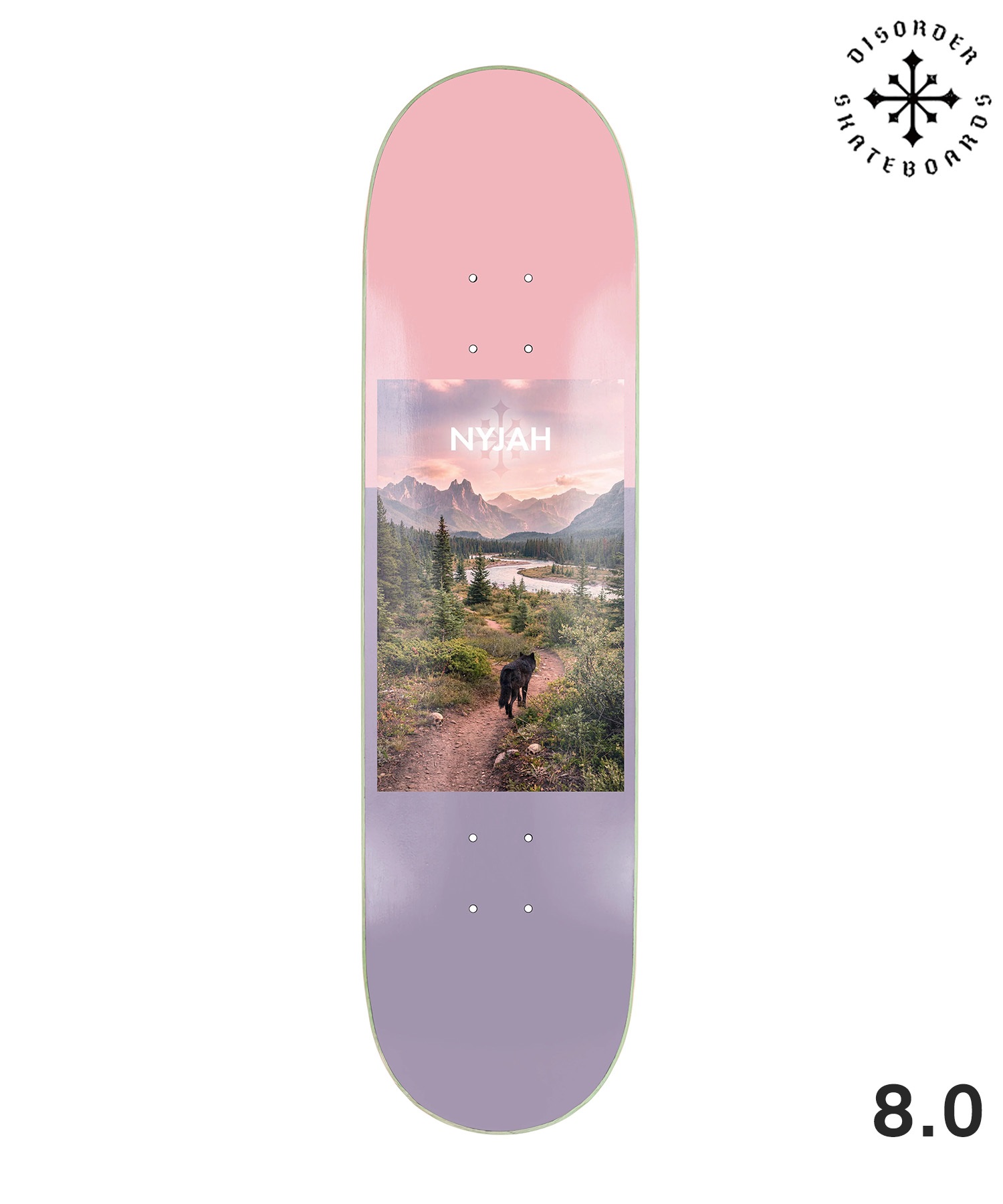スケートボード XXX DISORDER ディスオーダー スケートボード デッキ 8inch NYJAH HUSTON