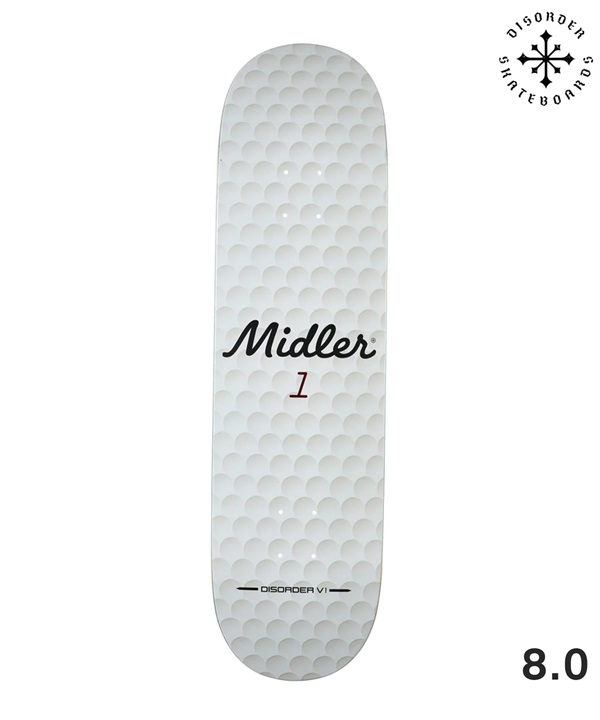 DISORDER ディスオーダー スケートボード デッキ 8inch ALEX MIDLER V1 初心者 スケボー