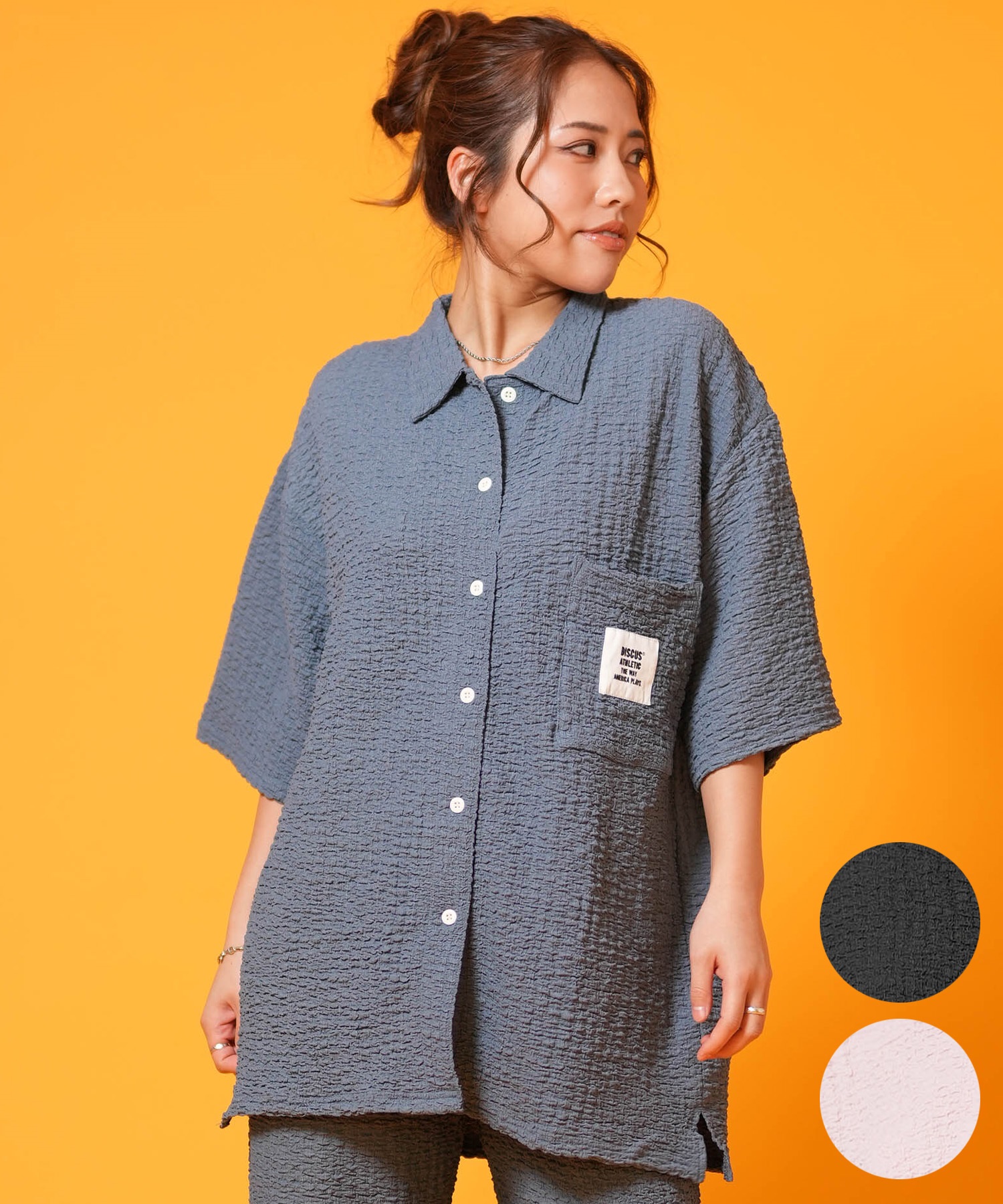 DISCUS ATHLETIC ディスカス アスレチック 半袖 シャツ レディース フクレジャガードシャツ 6287-9120(08PN-M)