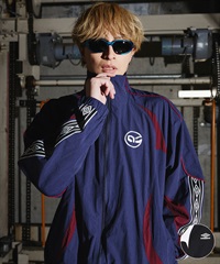 【予約商品 5月上旬より順次発送】UMBRO アンブロ × ALAN SHIRAHAMA トラックジャケット UM26SSAL-BZ01(BLACK-M)