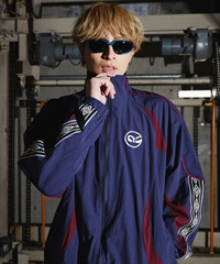 【予約商品 5月上旬より順次発送】UMBRO アンブロ × ALAN SHIRAHAMA トラックジャケット UM26SSAL-BZ01(NAVY-M)