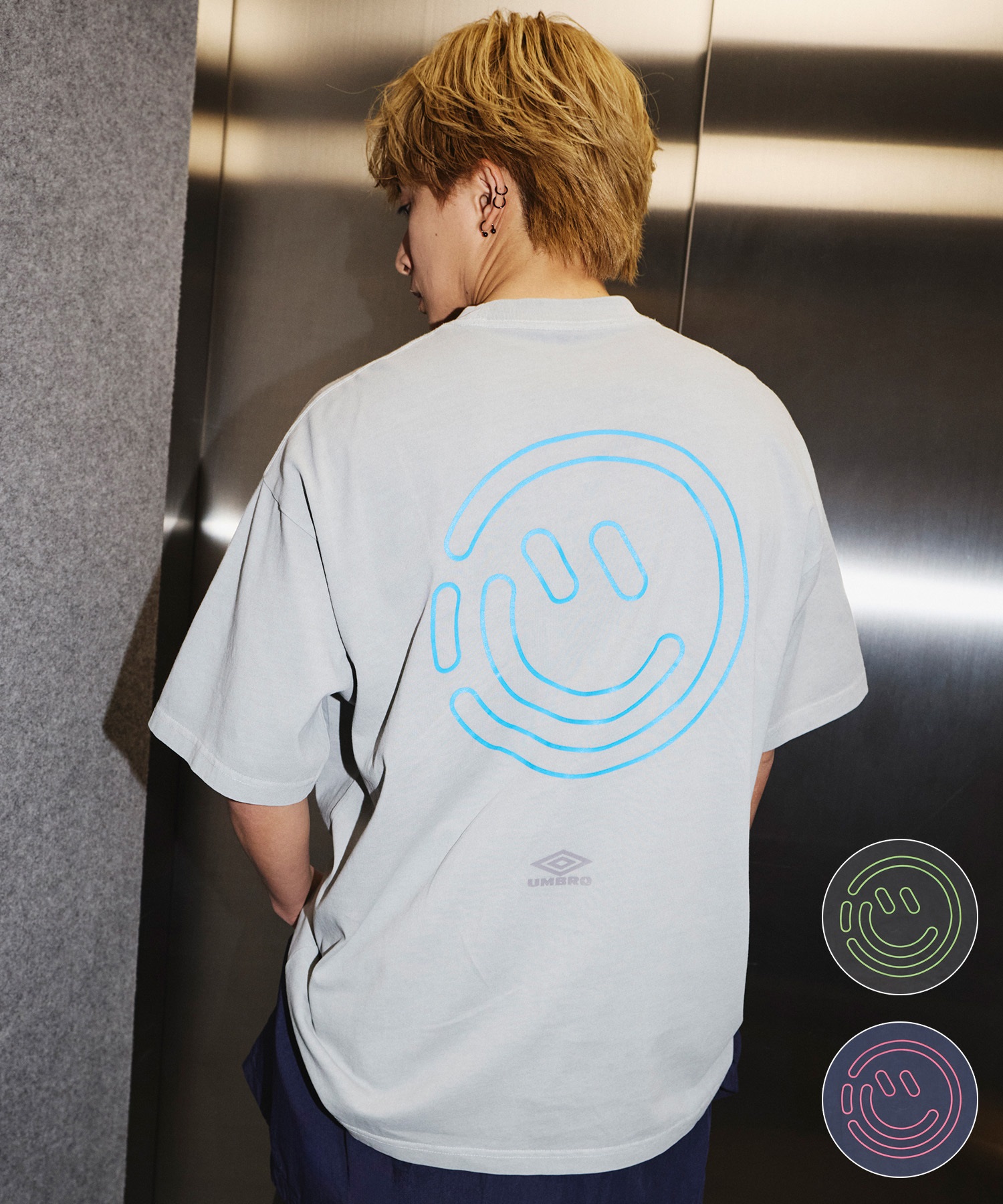 【予約商品 5月上旬より順次発送】UMBRO アンブロ × ALAN SHIRAHAMA 半袖 Tシャツ UM26SSAL-CS01(C.GRAY-M)