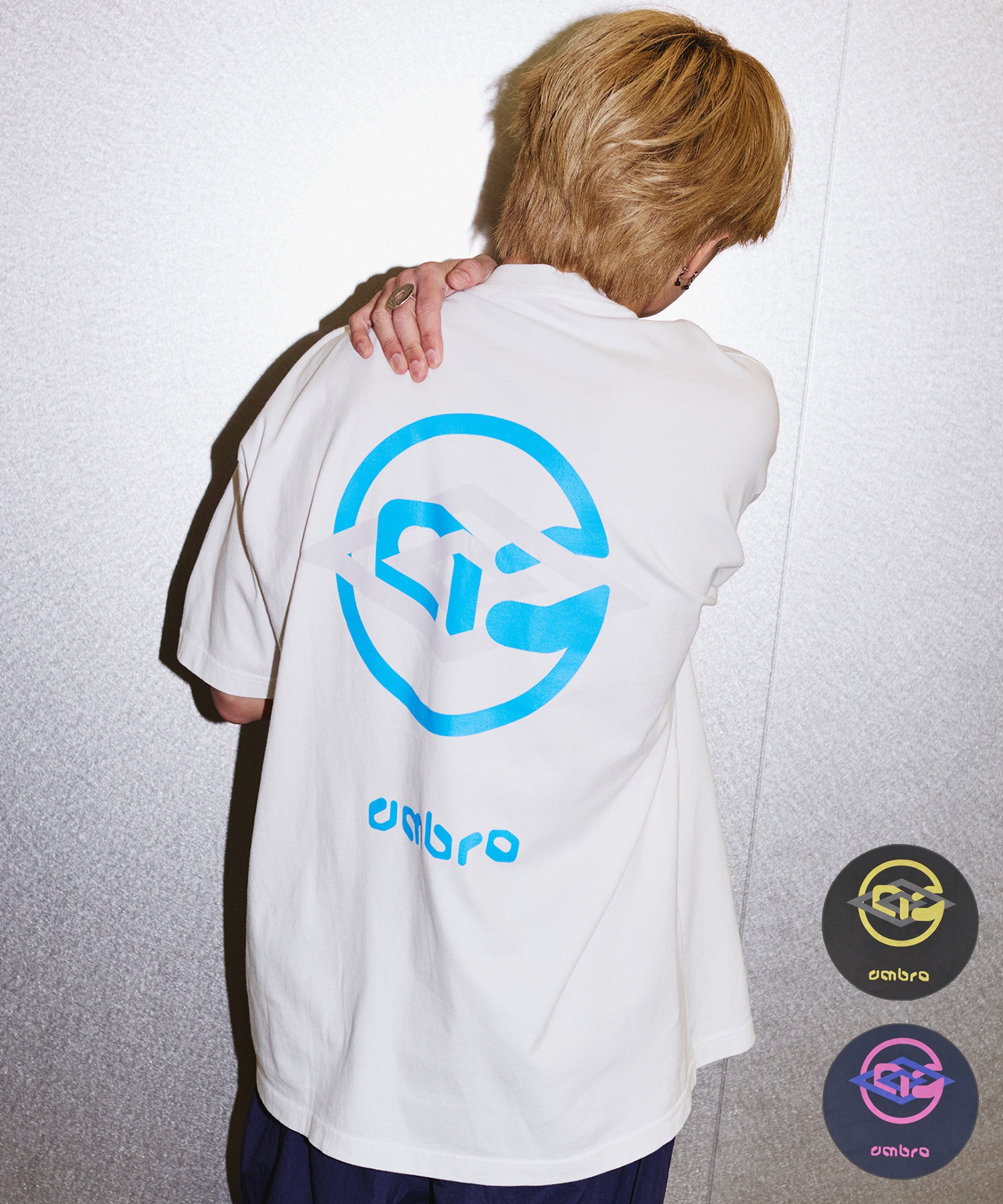 【予約商品 5月上旬より順次発送】UMBRO アンブロ × ALAN SHIRAHAMA 半袖 Tシャツ UM26SSAL-CS02(WHITE-M)