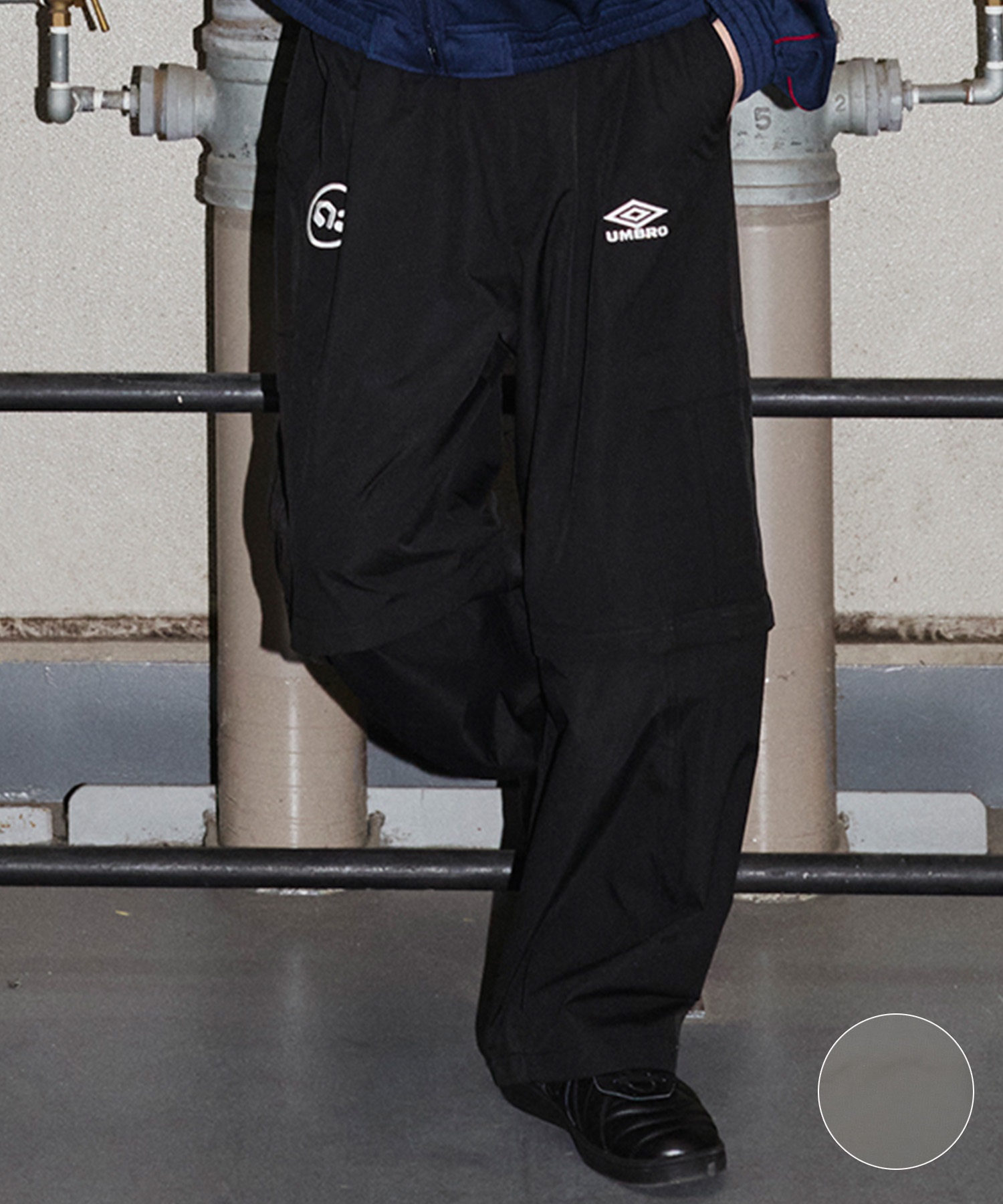 【予約商品 5月上旬より順次発送】UMBRO アンブロ × ALAN SHIRAHAMA デタッチャブル カーゴパンツ UM26SSAL-PT02(BLACK-M)