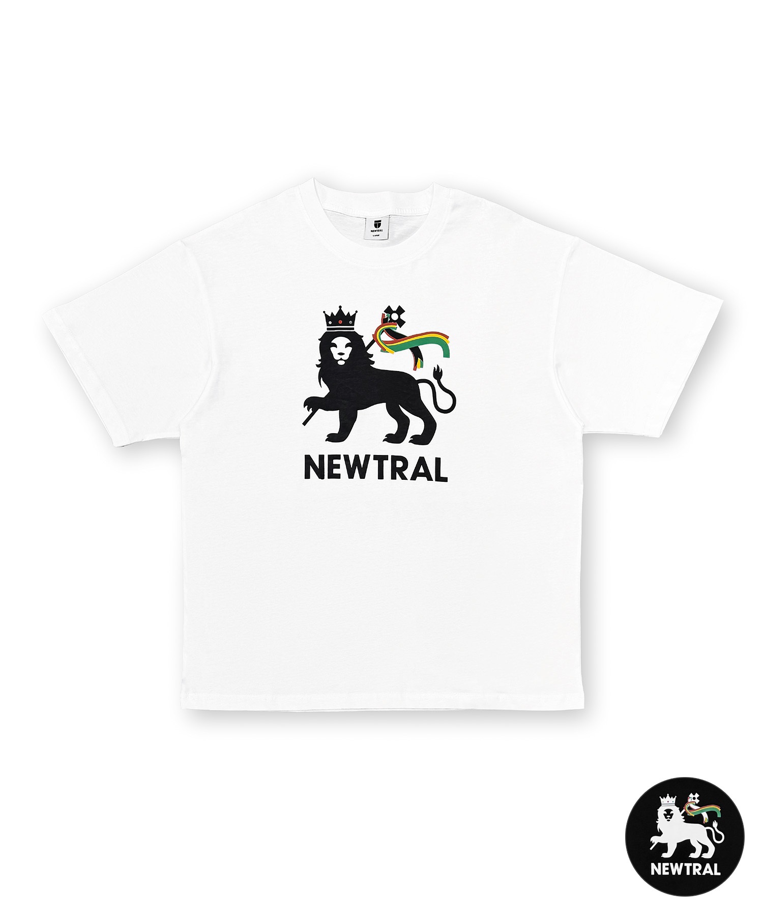 NEWTRAL ニュートラル 半袖 Tシャツ メンズ ロゴ Jah Lion NT2262015