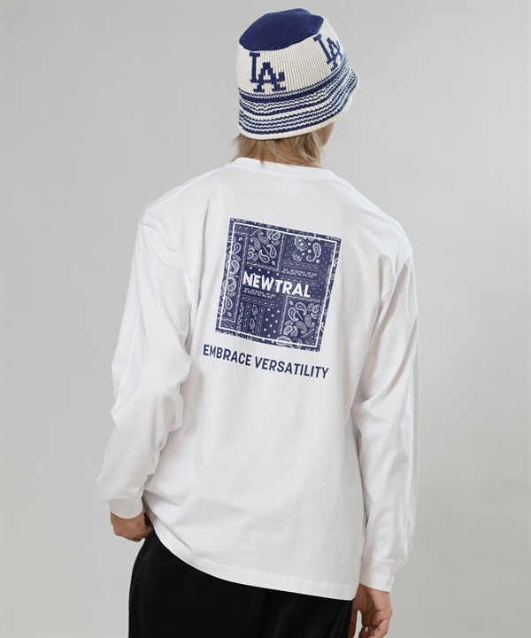 NEWTRAL ニュートラル 長袖 Tシャツ ロンT PAISLEY  LOGO LSTEE NT2253037