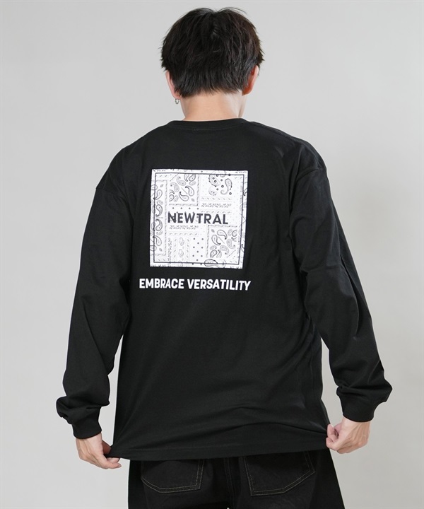 NEWTRAL ニュートラル 長袖 Tシャツ ロンT PAISLEY  LOGO LSTEE NT2253037