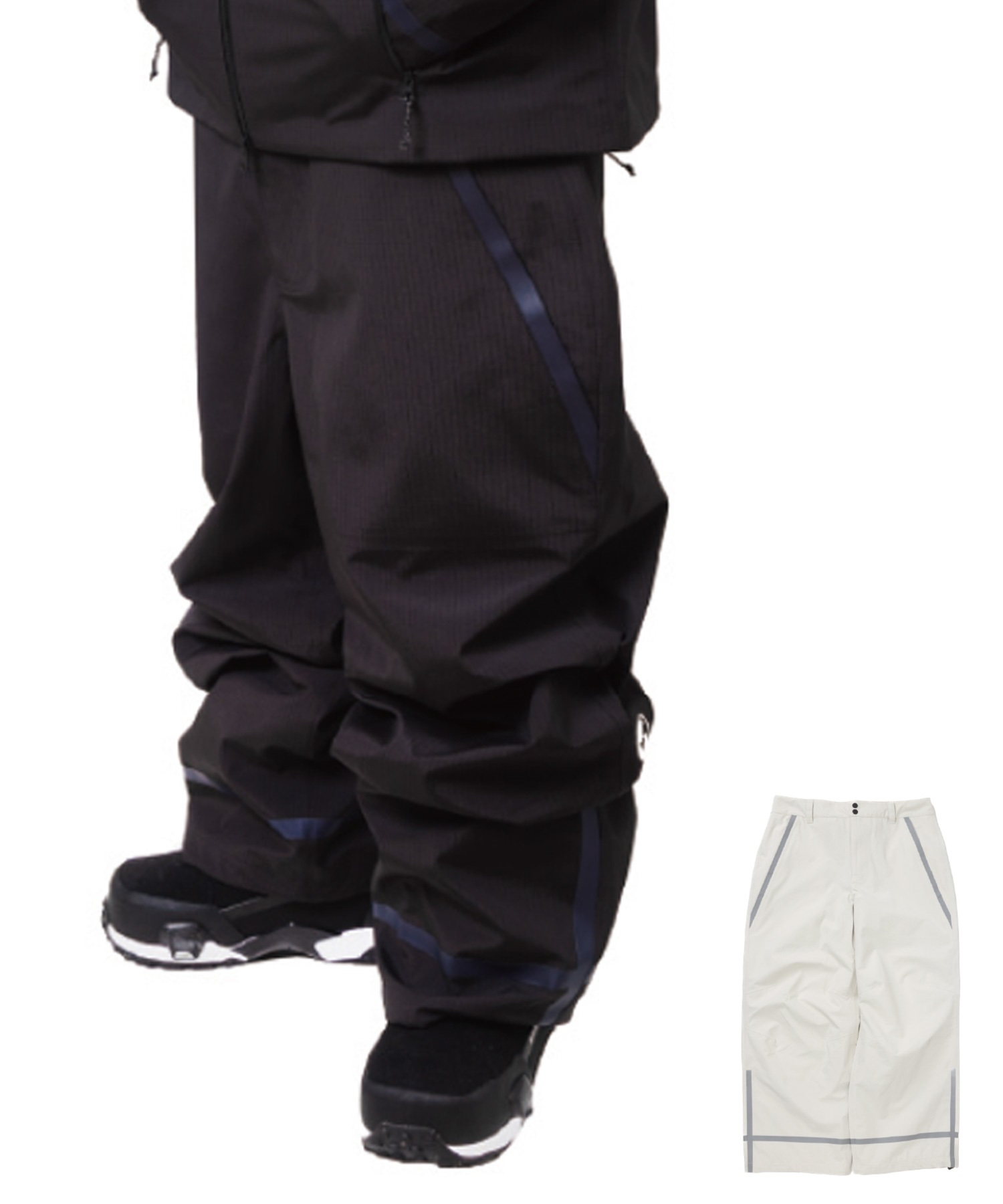 NOMADIK ブラック スノーボードパンツ NOMADIK ノマディック シックパンツ THICK PANTS スノーボード ウェア