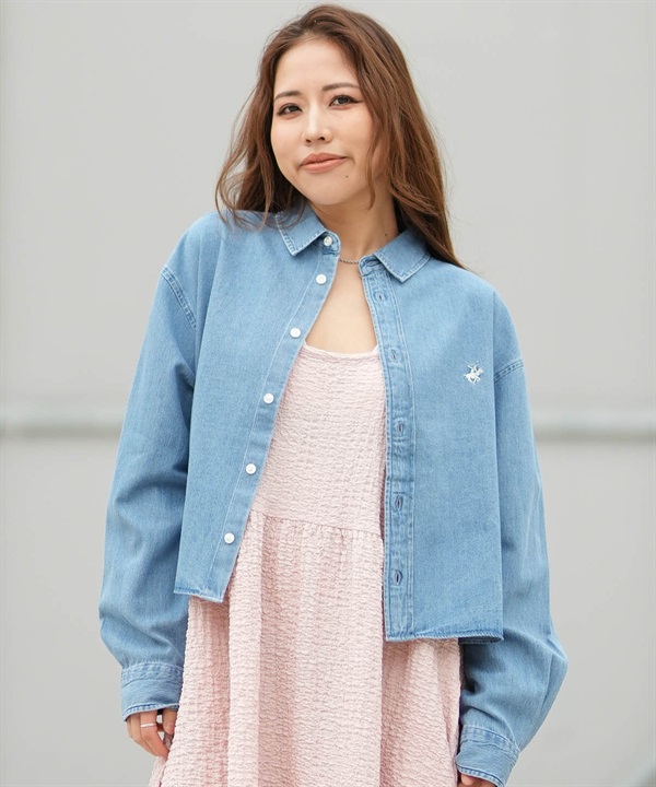 BEVERY HILLS P.C ビバリーヒルズポロクラブ 長袖 シャツ レディース クロプトシャツ 6187-8140