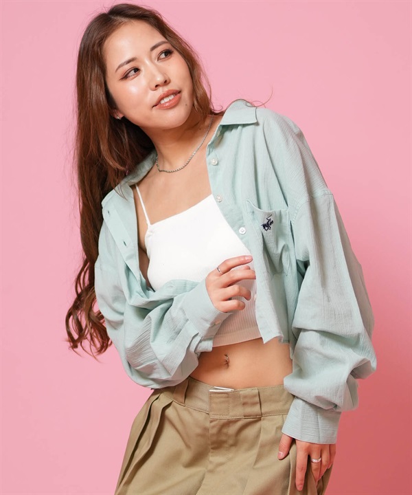 BEVERY HILLS P.C ビバリーヒルズポロクラブ 長袖 シャツ レディース ヨウリュウクロプトシャツ 6187-8141