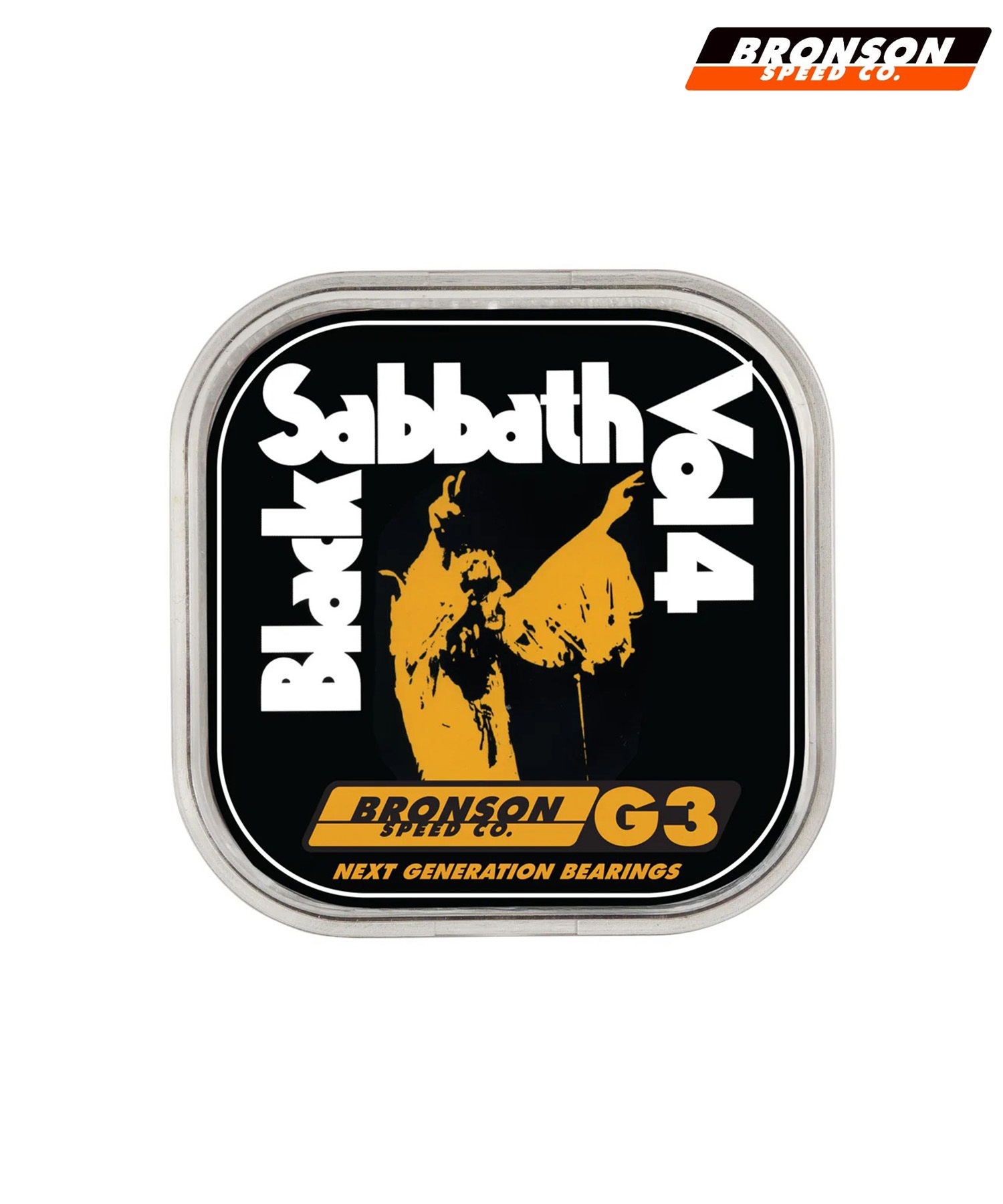 BRONSON ブロンソン スケートボード ベアリング G3 BLACK SABBATH 初心者 コラボ商品(BLK-ONE)