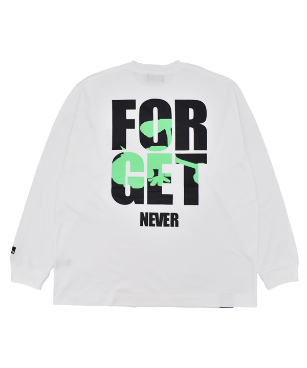 FORGET NEVER フォーゲットネバー 長袖 Tシャツ ロンT メンズ バックプリント 264OO1LT370FN(WHT-M)