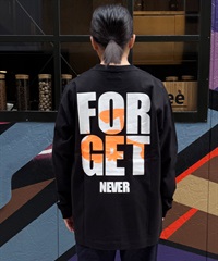 FORGET NEVER フォーゲットネバー 長袖 Tシャツ ロンT メンズ バックプリント 264OO1LT370FN(BLK-M)