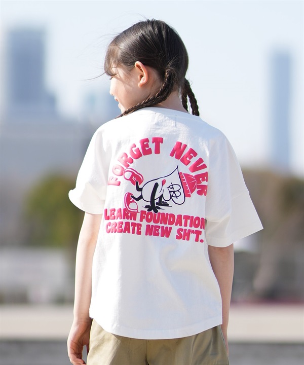 FORGET NEVER フォーゲットネバー 半袖 Tシャツ キッズ ジュニア 子供 グラフィックTシャツ 263OO3ST941FN ムラサキスポーツ限定