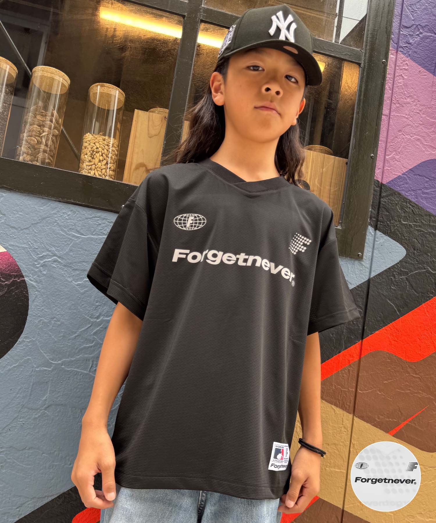 FORGET NEVER フォーゲットネバー 半袖 Tシャツ ゲームシャツ キッズ 子供 264OO3ST029FN(WHT-140cm)