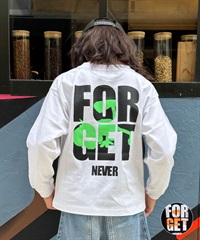 FORGET NEVER フォーゲットネバー 長袖 Tシャツ ロンT キッズ 子供 バックプリント 264OO3LT369FN(WHT-130cm)