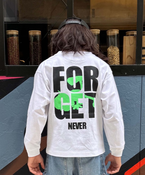 FORGET NEVER フォーゲットネバー 長袖 Tシャツ ロンT キッズ 子供 バックプリント 264OO3LT369FN
