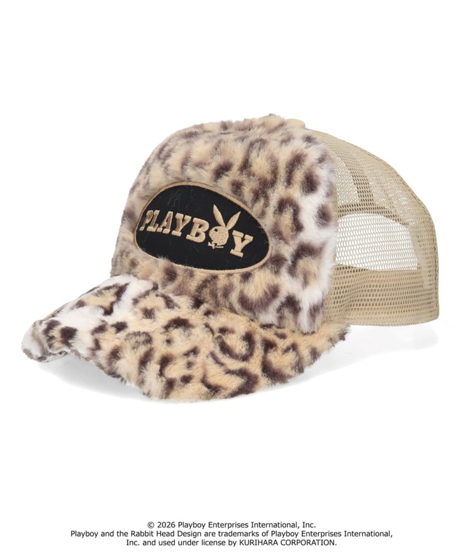PLAYBOY プレイボーイ キャップ メッシュ ファー トラッカー