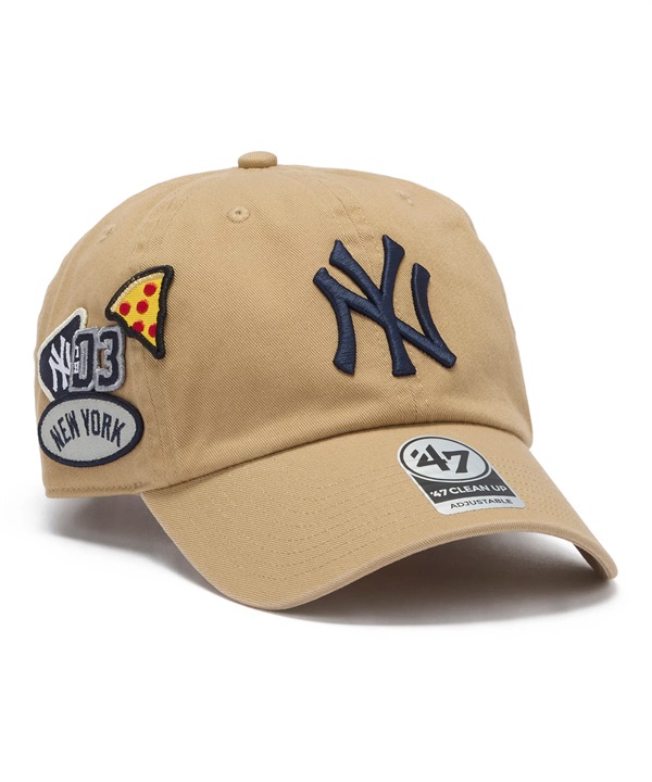 47 FORTY SEVEN フォーティーセブン キャップ '47 クリーンナップ ニューヨーク・ヤンキース BADGES カーキ 15173701