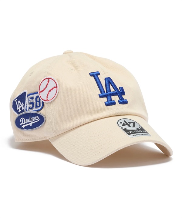 47 FORTY SEVEN フォーティーセブン キャップ '47 クリーンナップ ロサンゼルス・ドジャース BADGES ナチュラル 15173703