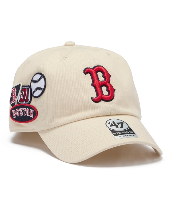 47 FORTY SEVEN フォーティーセブン キャップ '47 クリーンナップ ボストン・レッドソックス BADGES ナチュラル 15173705