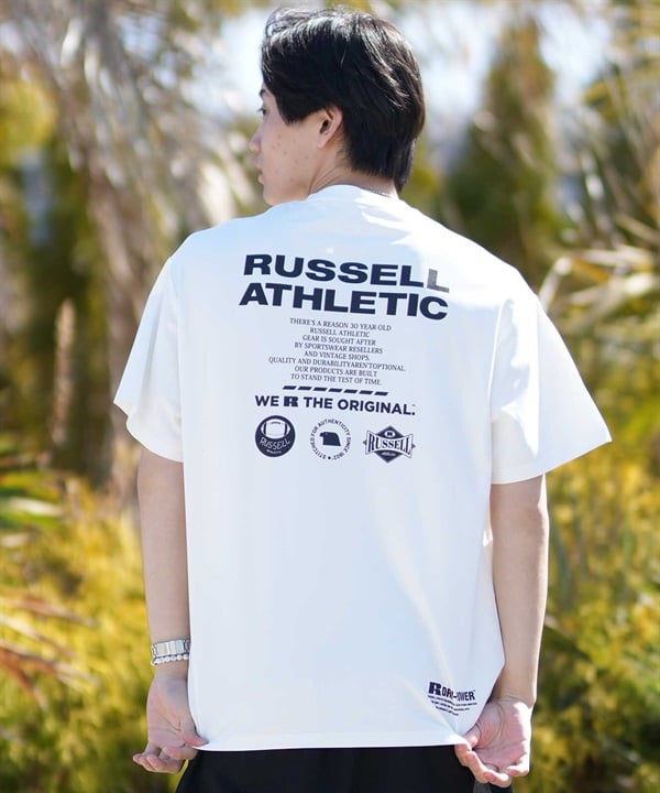 RUSSELL ATHLETIC ラッセルアスレチック 半袖 Tシャツ メンズ UVカット 吸水速乾 505261-004 ムラサキスポーツ限定