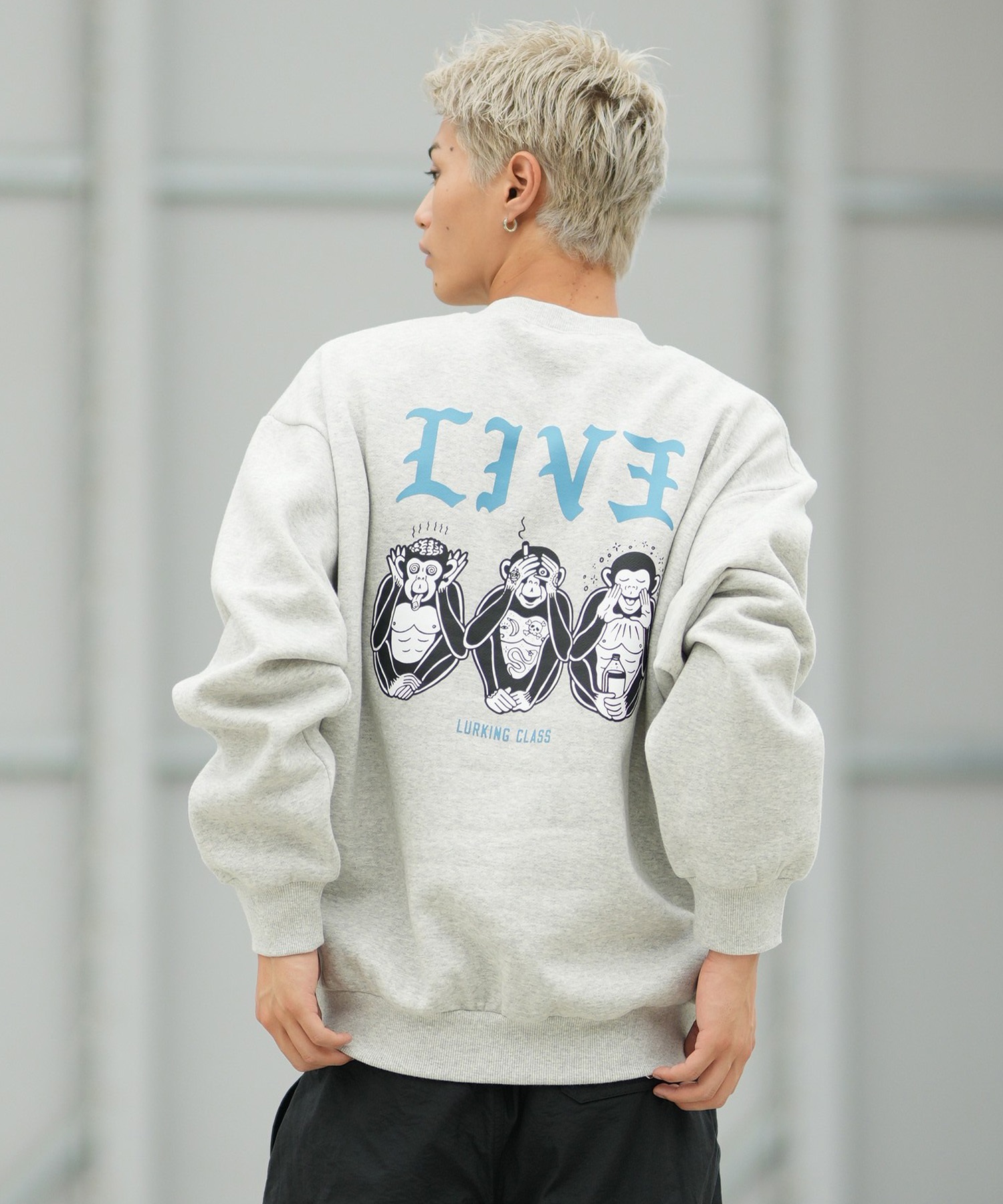 LURKING CLASS ラーキングクラス トレーナー スウェット メンズ バック