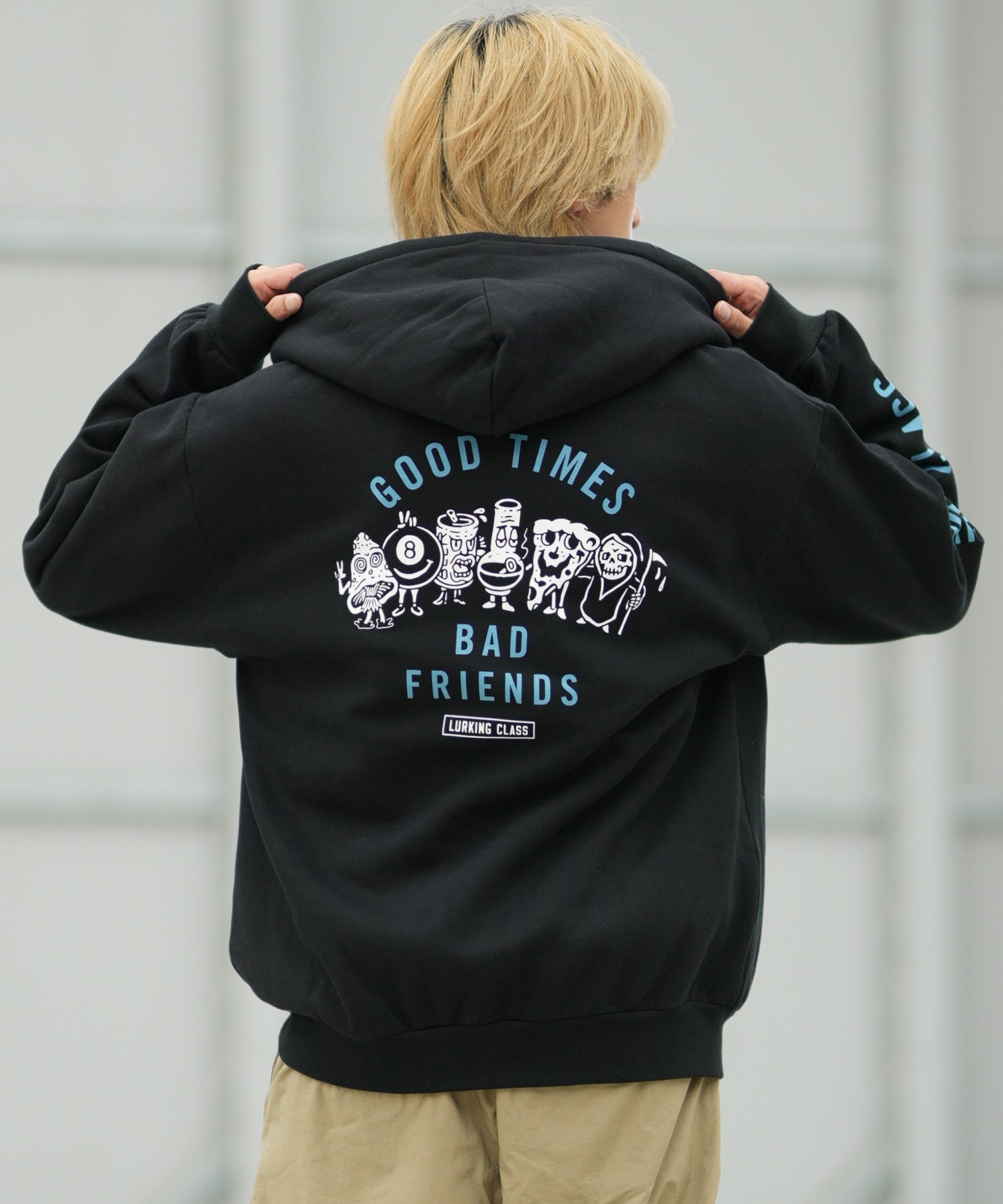 LURKING CLASS ラーキングクラス ジップアップ パーカー メンズ バック