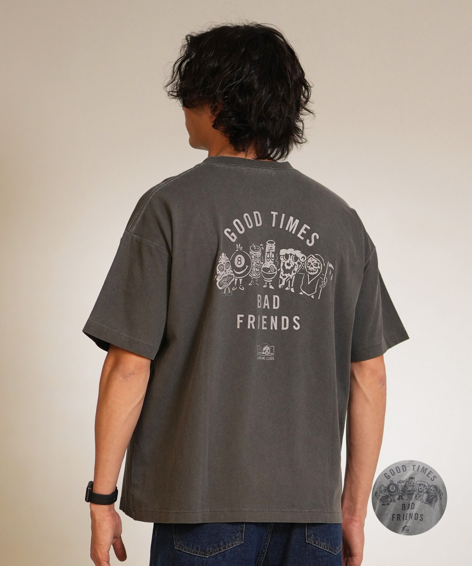 LURKING CLASS ラーキングクラス 半袖 Tシャツ メンズ バックプリント