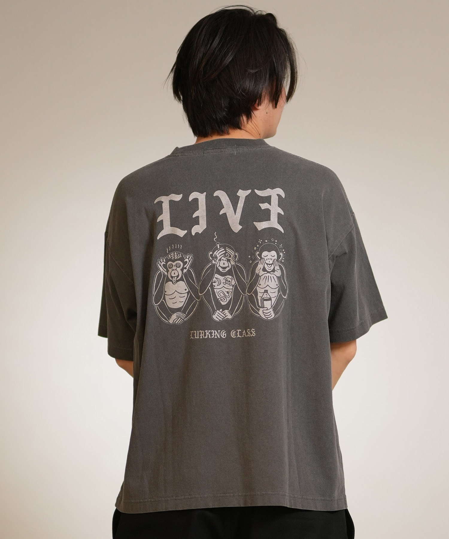LURKING CLASS ラーキングクラス 半袖 Tシャツ メンズ バックプリント