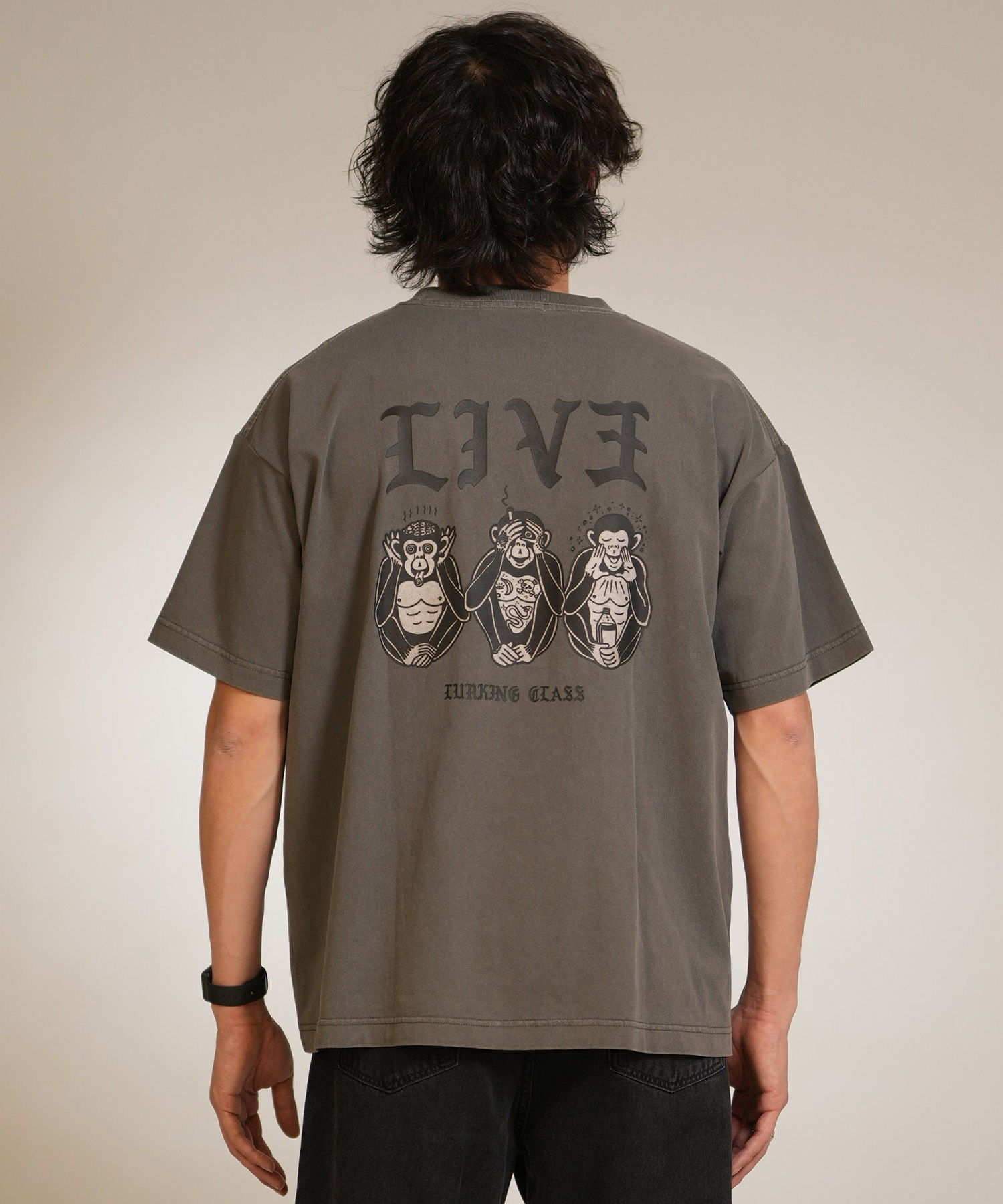 LURKING CLASS ラーキングクラス 半袖 Tシャツ メンズ バックプリント