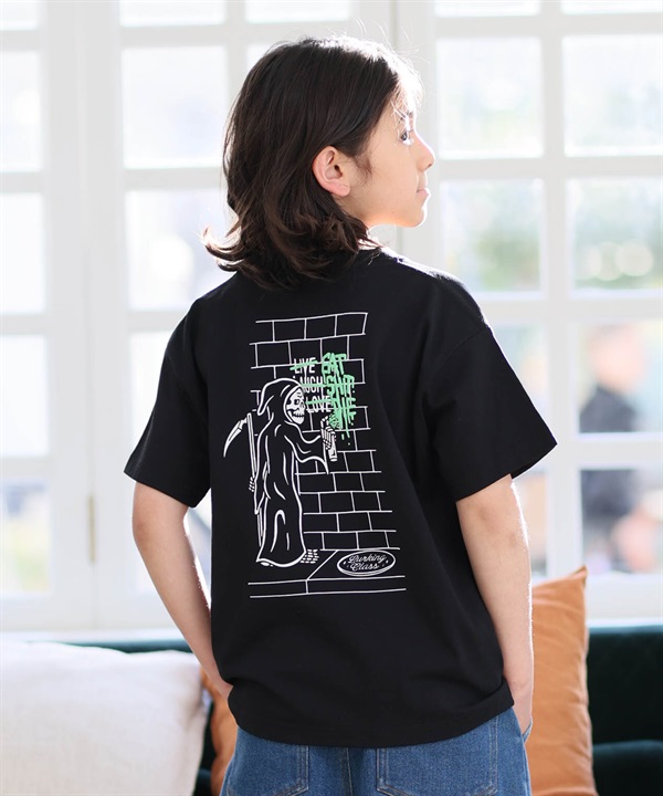 LURKING CLASS ラーキングクラス 半袖 Tシャツ キッズ ジュニア 子供 EAT SHIT DIE S S TEE ST26STM03K ムラサキスポーツ限定
