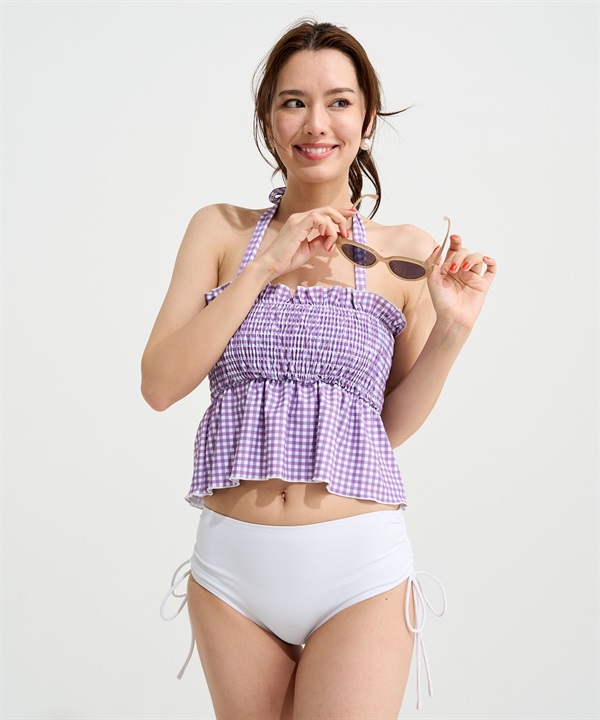 RINEN & COMPANY リネン アンド カンパニー 水着 ビキニ レディース ギンガムチェック ベアトップビキニ S060011