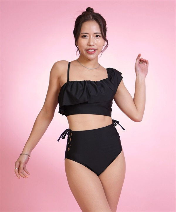 RINEN & COMPANY リネン アンド カンパニー 水着 ビキニ レディース ワンショルダー フリル S06006