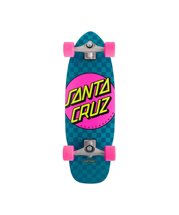 クルーザー・サーフスケート SANTACRUZ サンタクルーズ PINK DOT CHECK CUT BACK SHAPED CRUZER