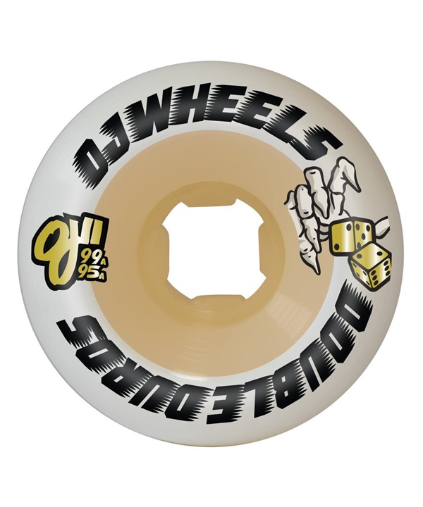 ウィール OJ WHEEL オージェイウィール DOUBLE DURO WHITE/GUM MINI COMBO 99A/95A WHEELS