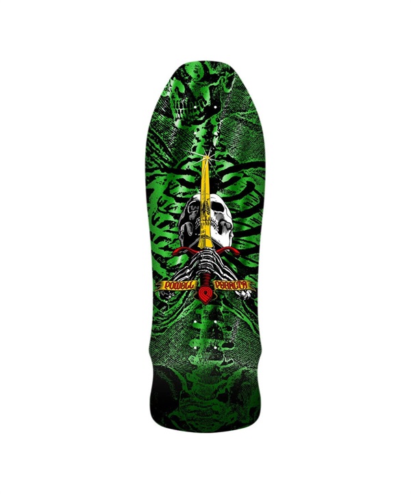 SKATE スケートボード POWELL PERALTA パウエル ペラルタ GEEGAH SKULL AND SWORDDECK SHAPE 179