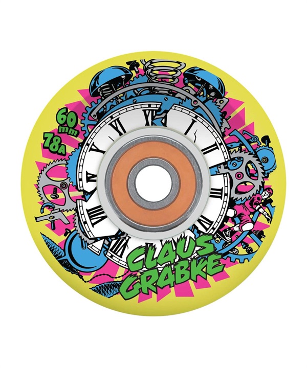 SKATE スケートボード SLIME BALLS シムス CLAUS GRABKE BLACKLIGHT LIGHT UPS OG SLIME NEON YELLOW 78A WHEELS