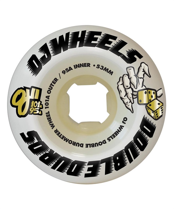 SKATE スケートボード/スケートボードパーツ/ウィール OJ WHEEL オージェイウィール DOUBLE DURO WHITE MINI COMBO 101A/95A WHEELS