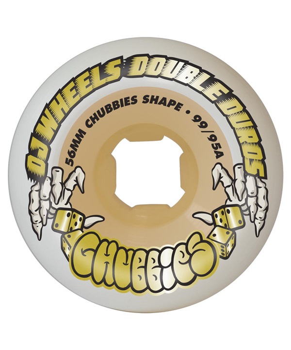 ウィール OJ WHEEL オージェイウィール DOUBLE DURO WHITE/GUM CHUBBIES 99A/95A WHEELS