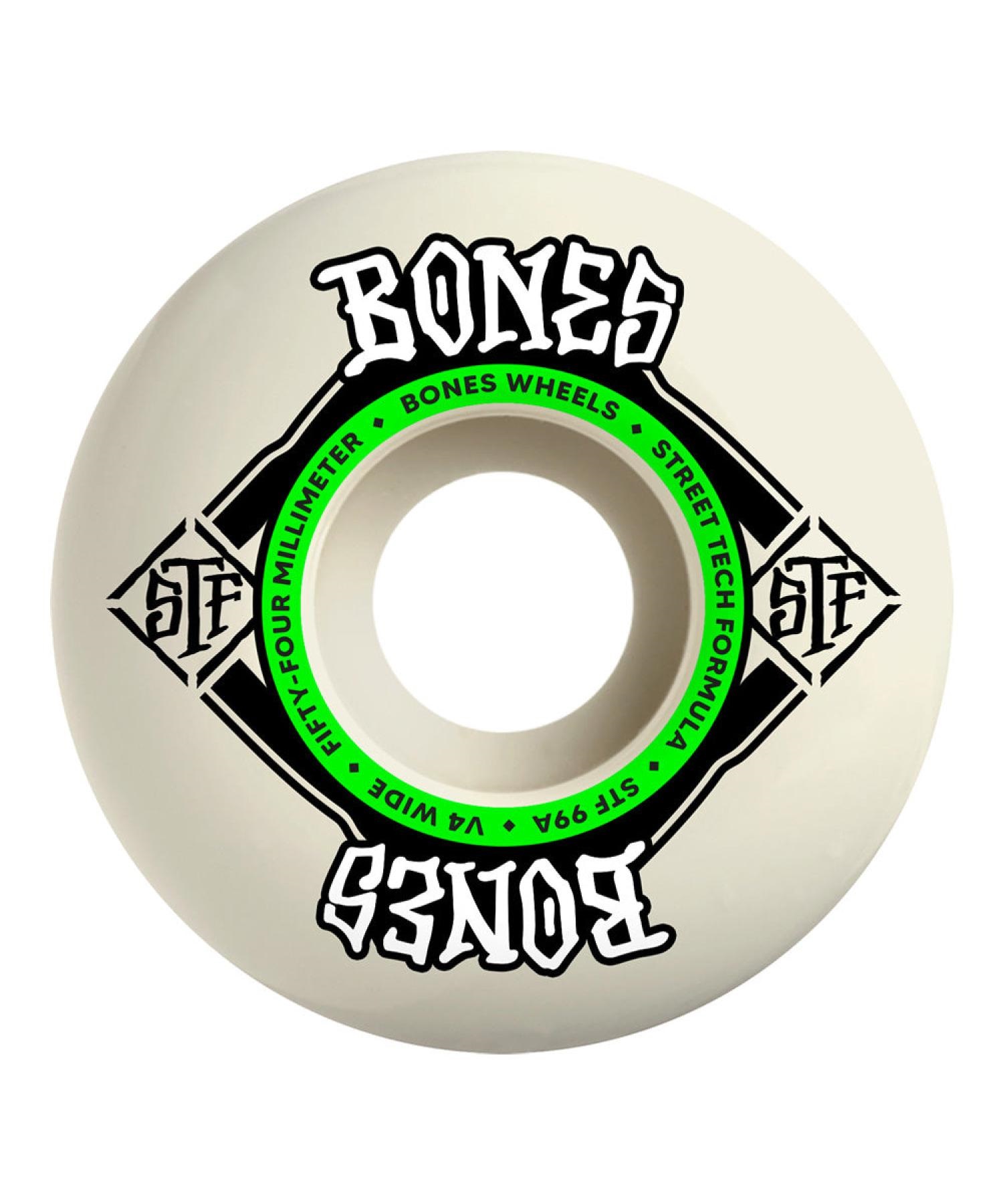 スケートボード BONES STF 99A 54mm V4 WIDE メーカー直送品】ウィール BONES ボーンズ 54mm STF V4 WIDE 99A