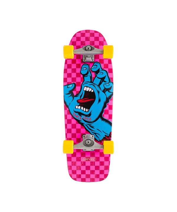 クルーザー・サーフスケート SANTACRUZ サンタクルーズ SCREAMING HAND CHECK CARVER SURF SKATE CRUZER SKATEBOARD