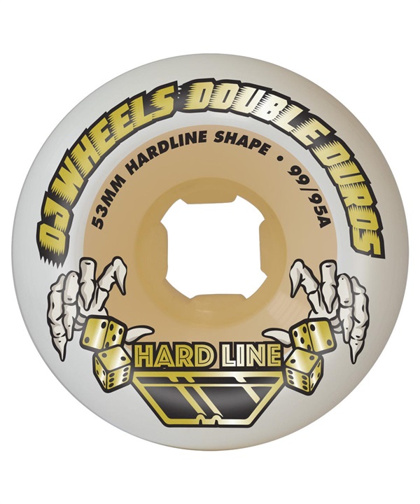 ウィール OJ WHEEL オージェイウィール DOUBLE DURO WHITE/GUM HARDLINE 99A/95A WHEELS