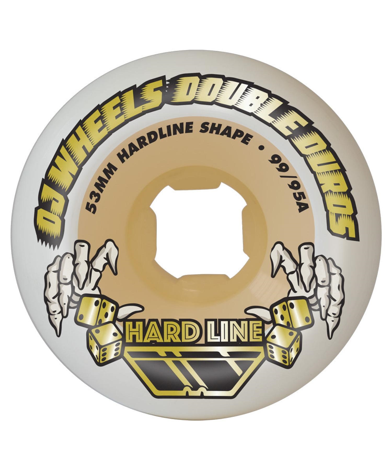 ウィール OJ WHEEL オージェイウィール DOUBLE DURO WHITE/GUM HARDLINE 99A/95A WHEELS(ONE-ONE)