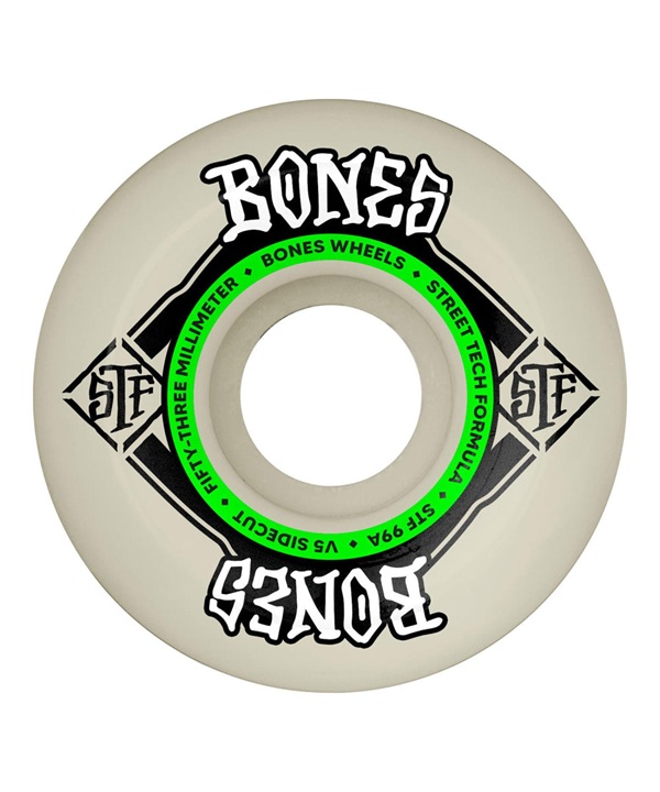 ウィール BONES ボーンズ 53mm STF V5 SIDECUT 99A SKATEBOARD WHEELS