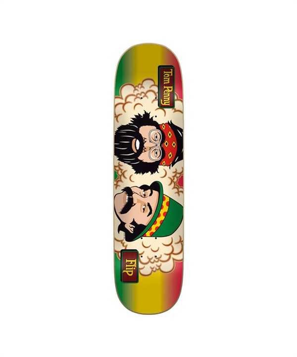 【メーカー直送品】8.125in x 31.59in PENNY RASTA STRIPE PRO SKATEBOARD DECK