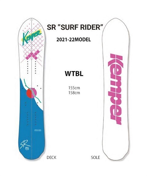 スノーボード 板 KEMPER ケンパー SURF RIDER サーフライダー 1986/87 21-22モデル JJ B13(WTBL-158cm)